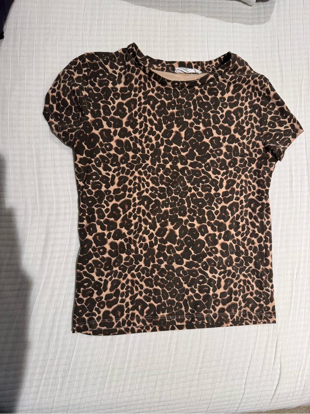 Cotton On Leopard Print Tee - Brown & Black